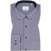 Eterna Mens Big Size Comfort Fit Non Iron Cotton Button Down Collar Formal Long Sleeve Shirt With Breast Pocket