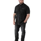 D555 Mens Big Size Polo With Contrast Collar And Cuff With Chest Pocket