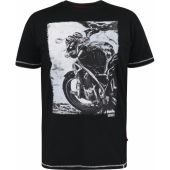 Duke Mens Big Size D555 Photographic Bike Printed Crew Neck Cotton T-Shirt