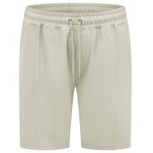 D555 Mens Big Size Stretch Pique Elasticated Waist Shorts With Pin Tuck Front
