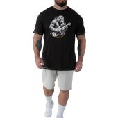 D555 Mens Big Size Gorilla Rock Print Crew Neck T Shirt