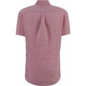 Fynch Hatton Mens Big Size Button Down Collar Pure Linen Casual Short Sleeve Shirt