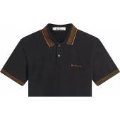 Ben Sherman Mens Big Size Contrast Pattern Collar Cotton Polo Shirt
