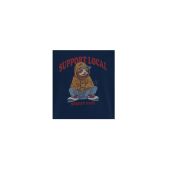 Blend Mens Big Size Street Cat Print Crew Neck T-Shirt