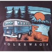 Duke Mens Big Size Finchley Volkswagen Camper Van Print Cotton Crew Neck T Shirt