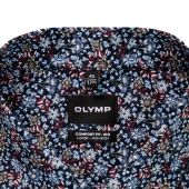 Olymp Mens Big Size Floral Print Long Sleeve Shirt