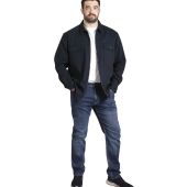 D555 Mens Big Size Zip Front Overshirt