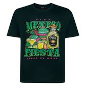 Espionage Mens Big Size Mexico Fiesta Print T Crew Neck T Shirt