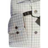 Eterna Mens Big Size Comfort Fit Check Cotton Long Sleeve Formal Shirt
