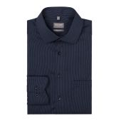 Olymp Mens Big Size Dash Pattern Comfort Fit Non Iron Egyptian Cotton Formal Long Sleeve Shirt