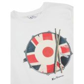 Ben Sherman Mens Big Size Snare Target Print Cotton Crew Neck T Shirt