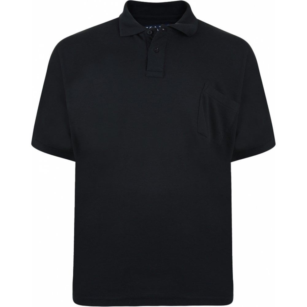 Kam Mens Big Size Plain Polo Shirt With Chest Pocket