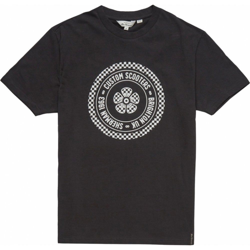 Mens Big Size Ben Sherman Custom Scooter TShirt