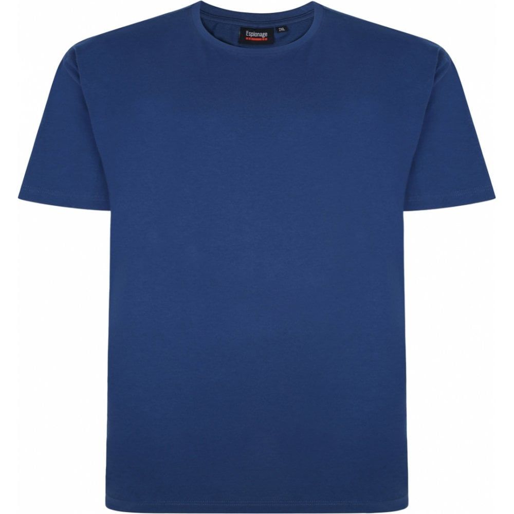 Espionage Mens Big Size Plain Colour Cotton Crew Neck T Shirt