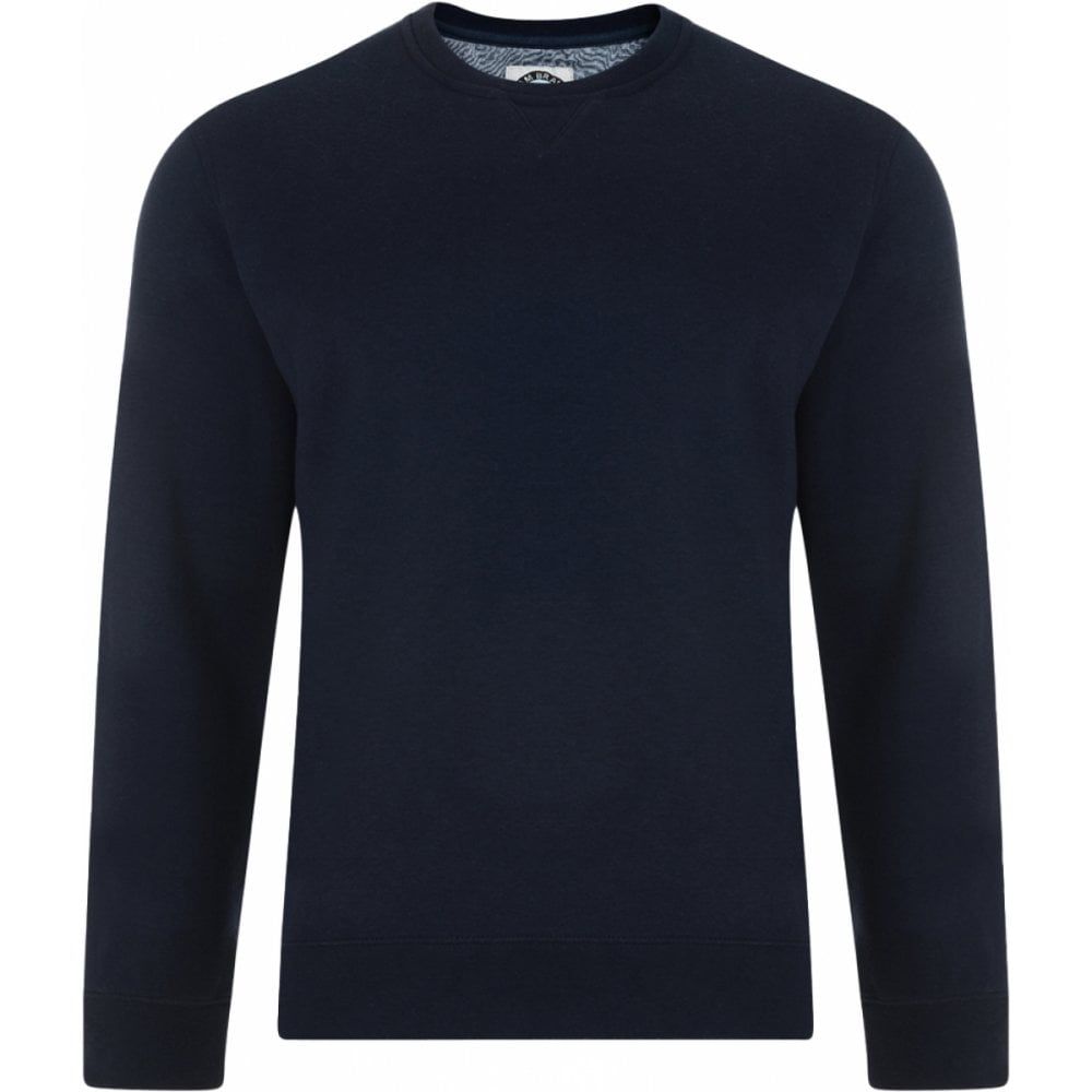 Kam Mens Big Size Plain Crew Neck Sweatshirt