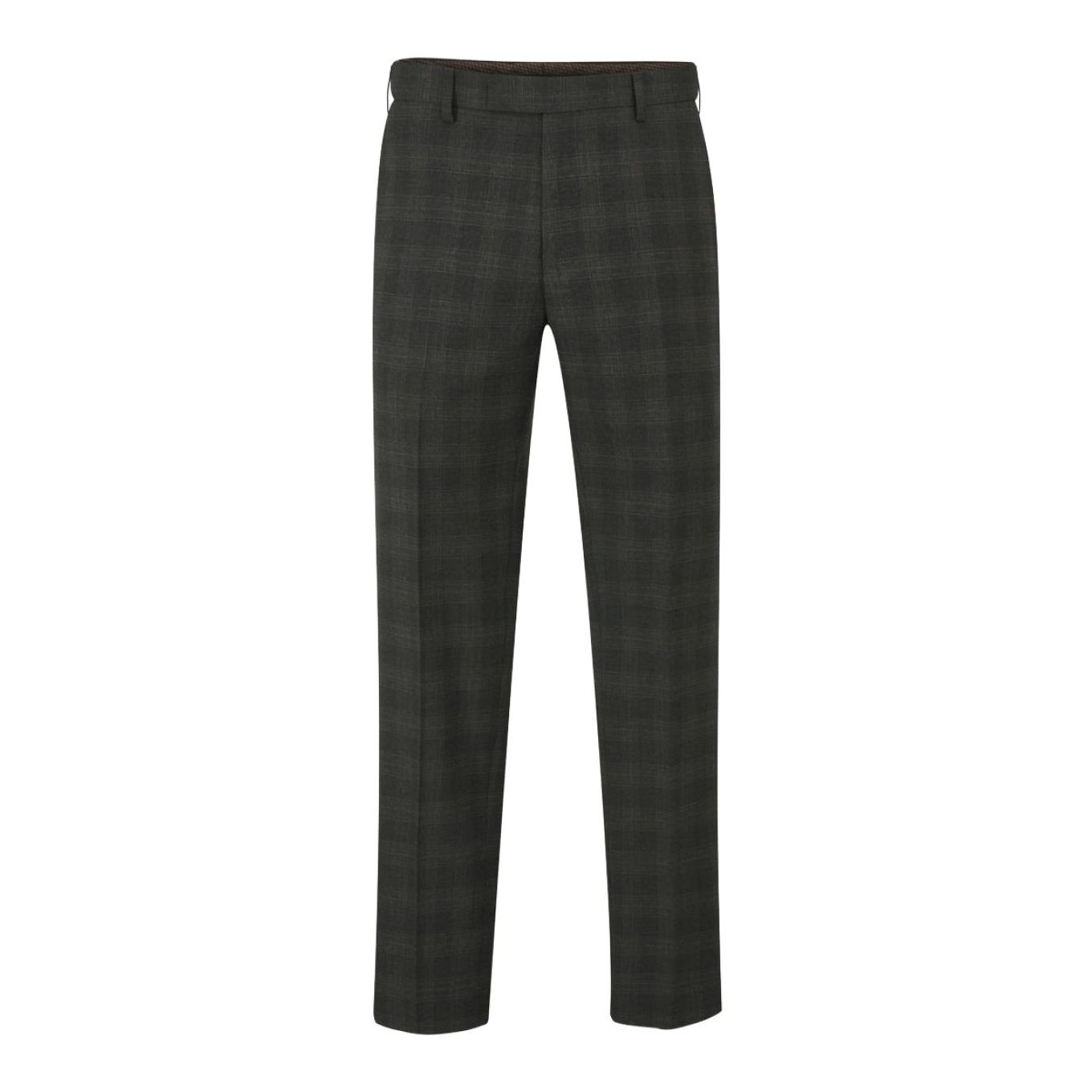 Skopes Mens Big Size Leone Suit Trouser Grey Check