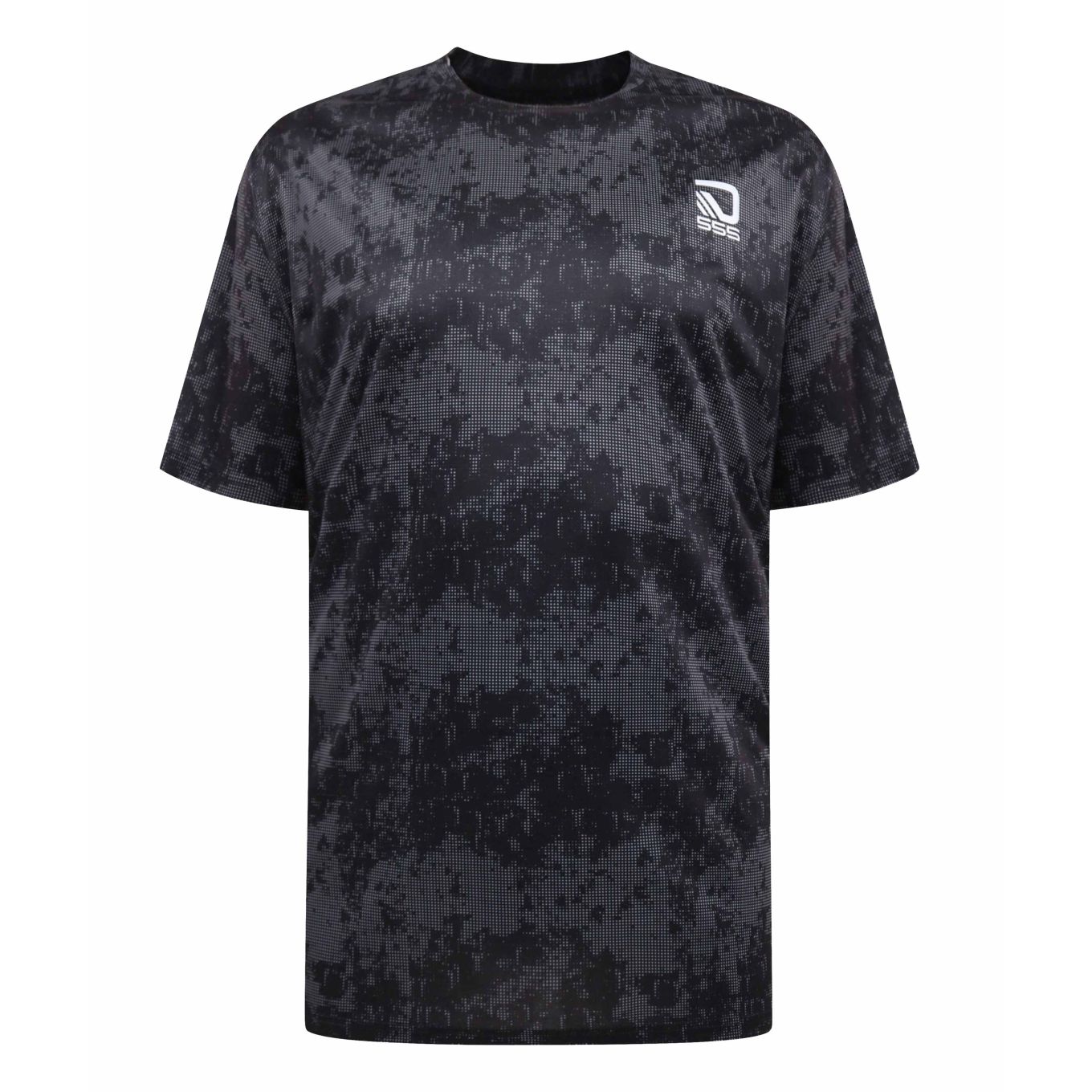 D555 Mens Big Size Dry Wear Light Weight All Over Print With Mesh Stripe