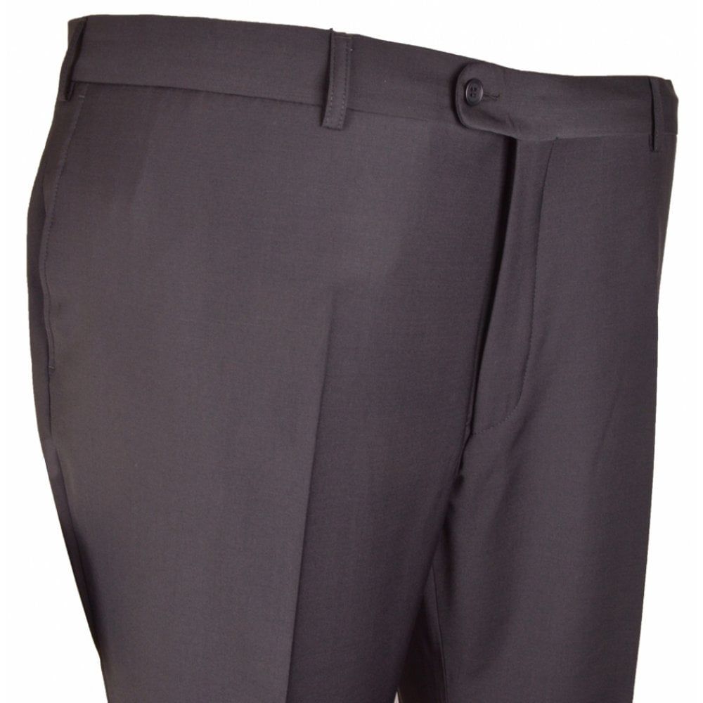 Big Size Hugo James Stretch Black Formal Trouser