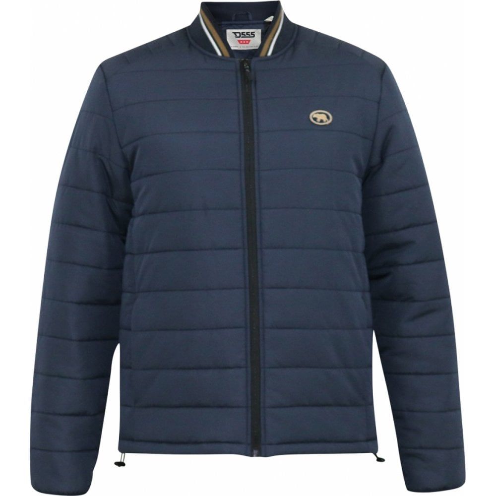 Mens Big Size Duke D555 Puffer Jacket With Rib Collar And Tipping