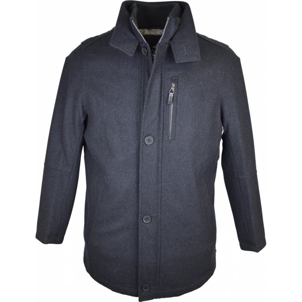 Redpoint Mens Big Size Three Quarter Wool Car Coat