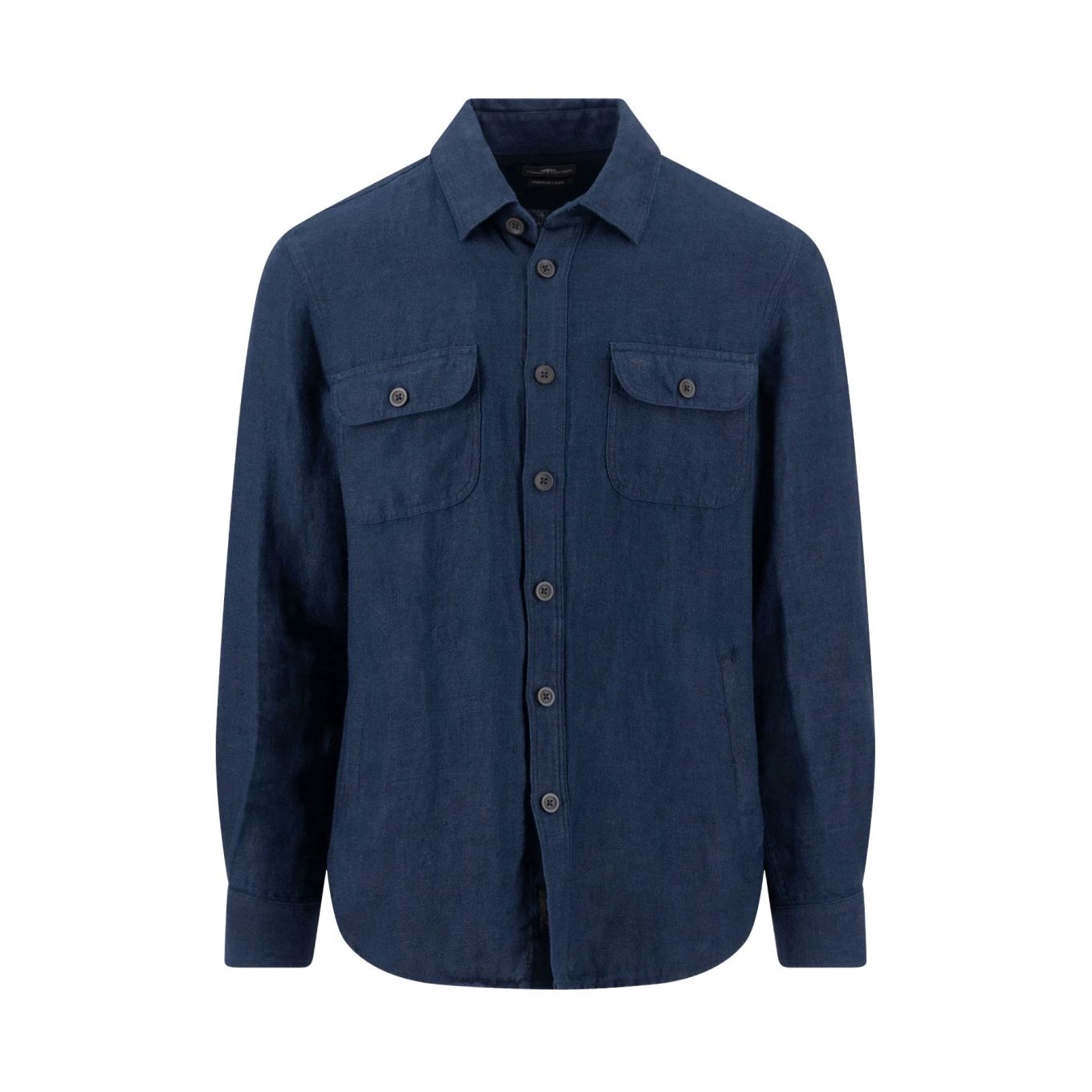 Fynch Hatton Mens Big Size Linen Cotton Herringbone Overshirt