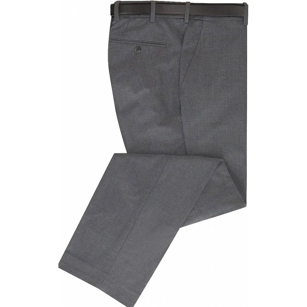 Douglas Grahame Mens Big Size Wool Blend Trouser With Stretch Waistband