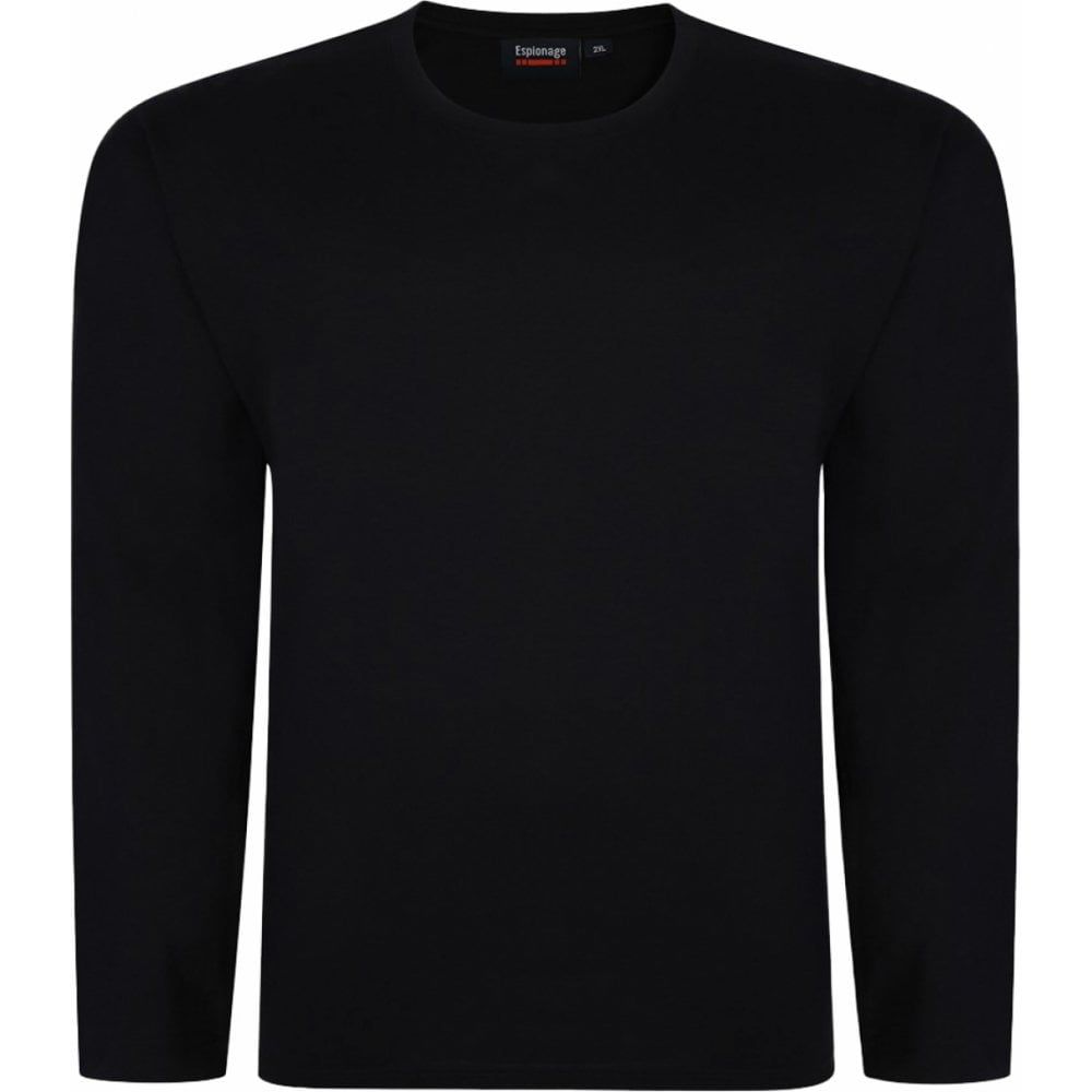 Espionage Mens Big Size Long Sleeve Plain Cotton T Shirt
