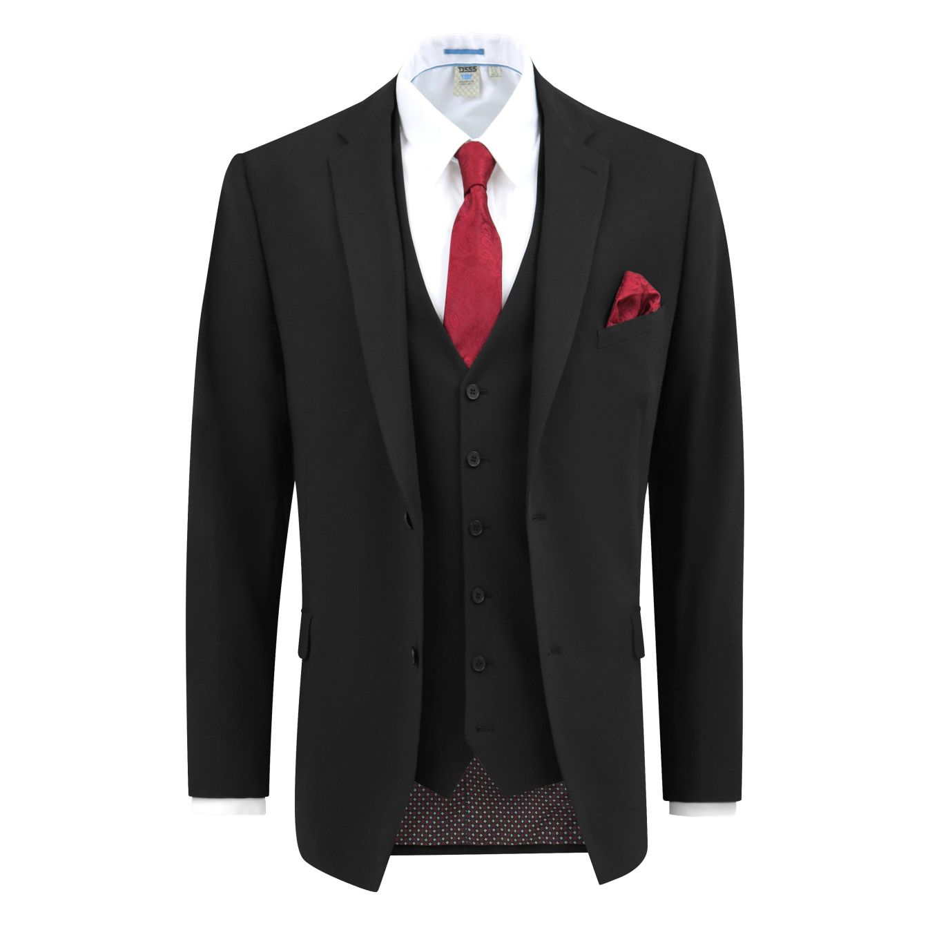 D555 Mens Big Size Plain Stretch Suit Jacket