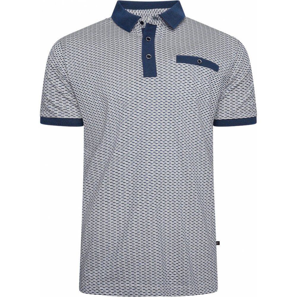Kam Mens Big Size All Over Print Polo