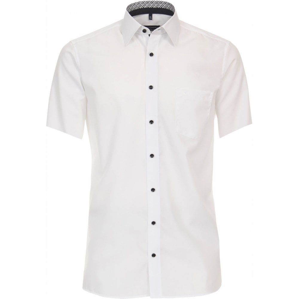Casa Moda Mens Big Size Short Sleeve Formal Cotton Shirt