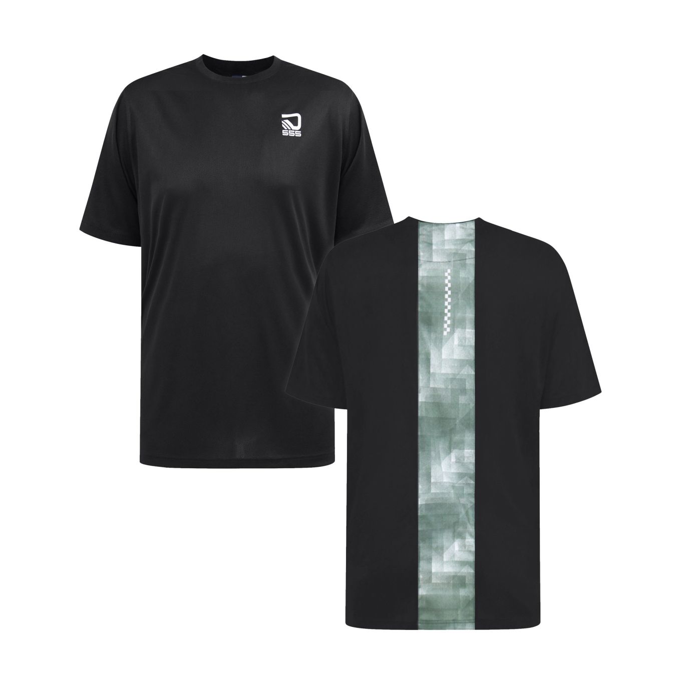 D555 Mens Big Size Sports Top Dry Wear Light Weight Reno Mesh Crew Neck T-shirt