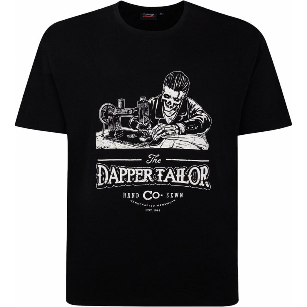 Espionage Mens Big Size The Dapper Skeleton Tailor T Shirt