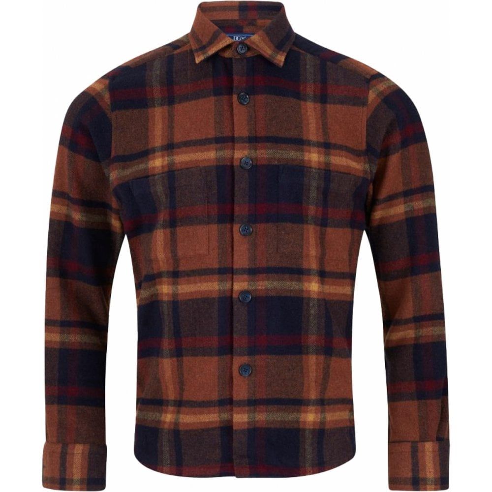 Drifter Mens Big Size Brushed Check Overshirt