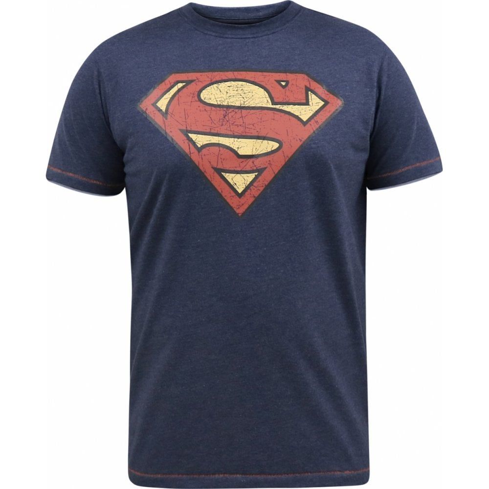 Mens Big Size SCAMPTON D555 Official Superman Printed T-Shirt