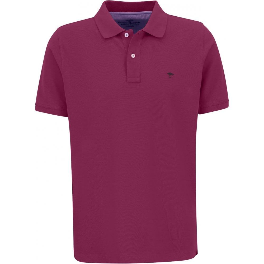 Fynch Hatton Mens Big Size Plain Soft Handle Cotton Polo