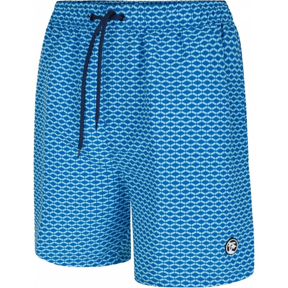 Espionage Mens Big Size Diamond Pattern Swim Short