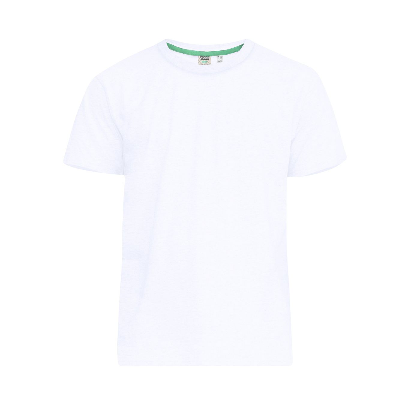D555 Mens Big Size Premium Weight Combed Cotton Crew Neck T-shirts