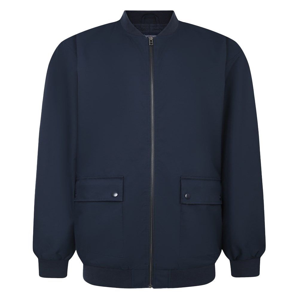 Espionage Mens Big Size Bomber Jacket With Full Zip Front