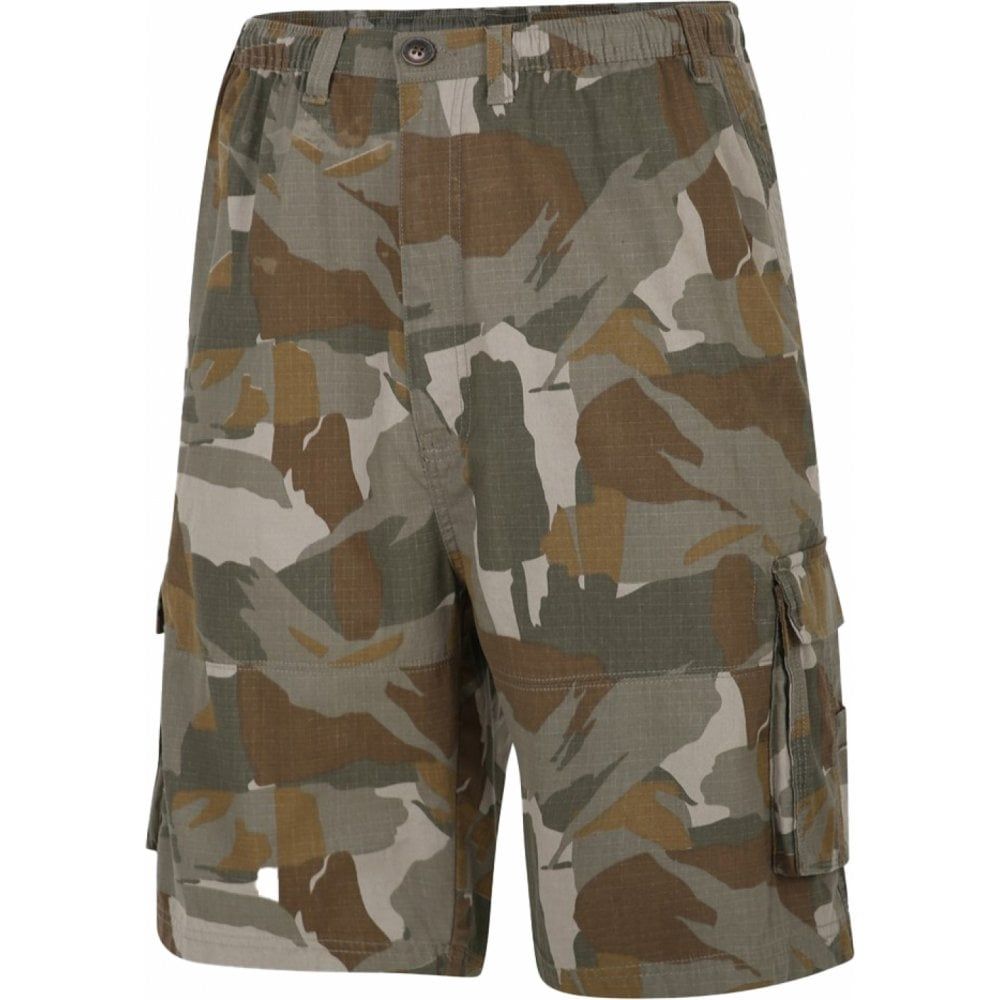Espionage Mens Big Size Camouflage Printed Longer Length Ripstop Cargo Short