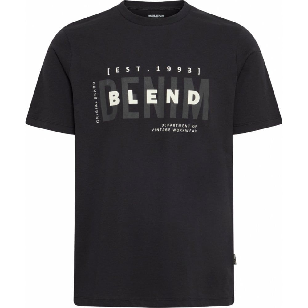 Blend Mens Big Size Branded Logo T Shirt