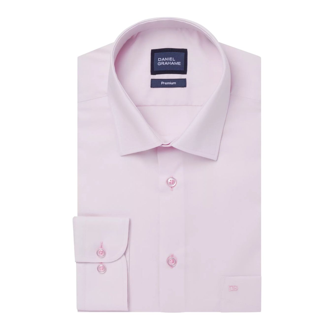 Douglas & Grahame Mens Big Size Long Sleeve Plain Formal Shirt