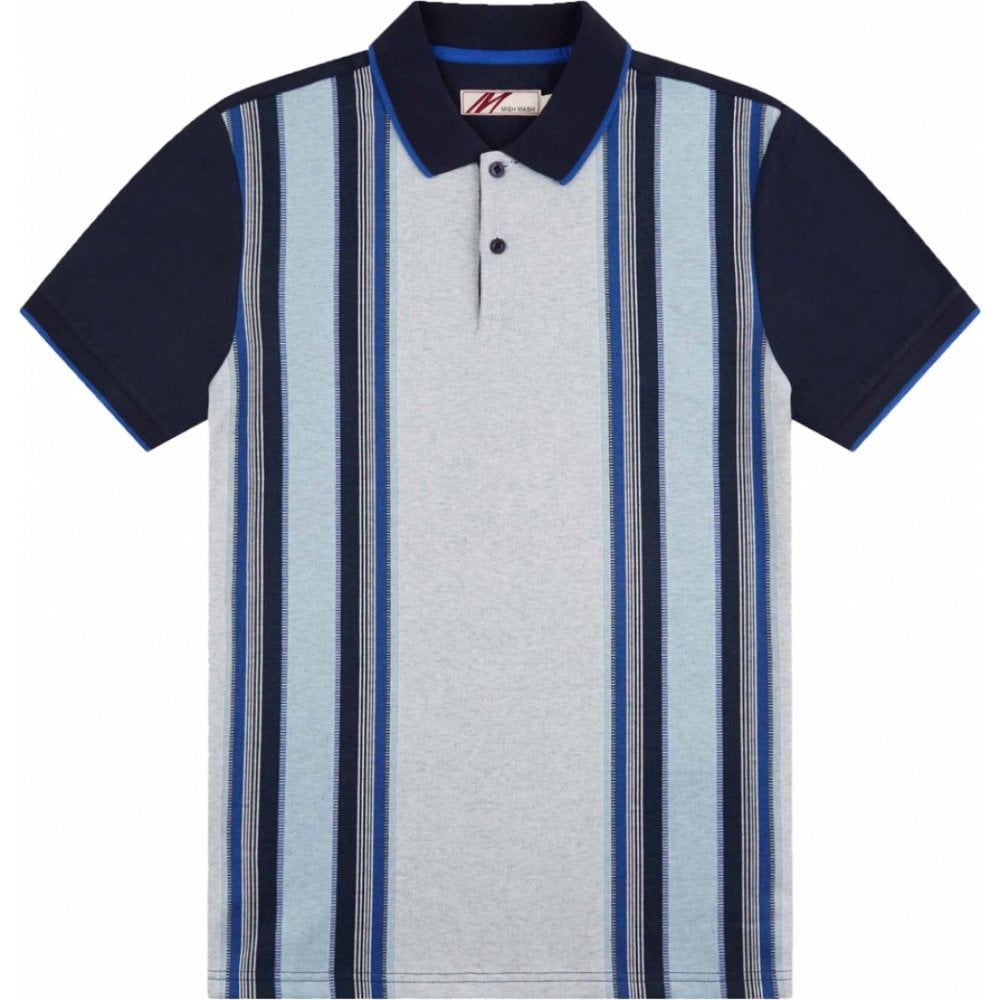 Mish Mash Mens Big Size Vertical Stripe Fashion Polo