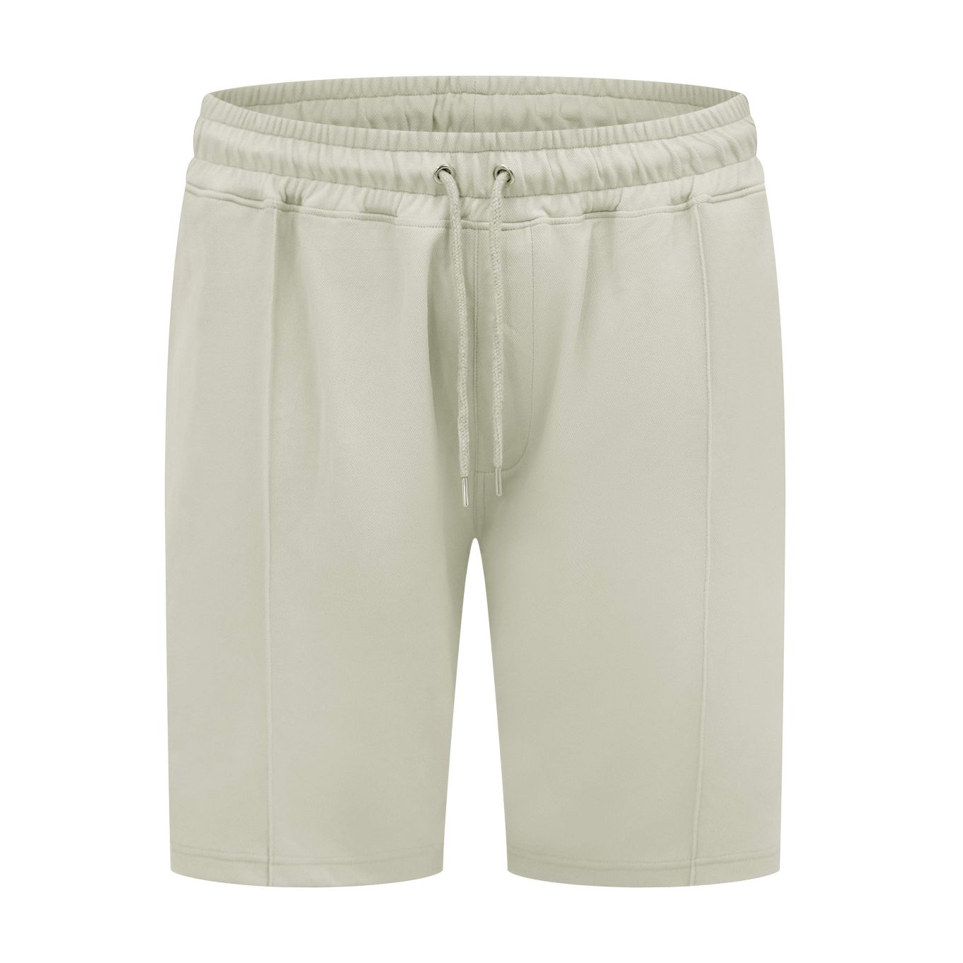 D555 Mens Big Size Stretch Pique Elasticated Waist Shorts With Pin Tuck Front
