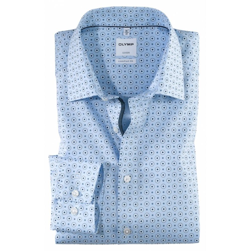 Olymp Circle Print Formal Shirt