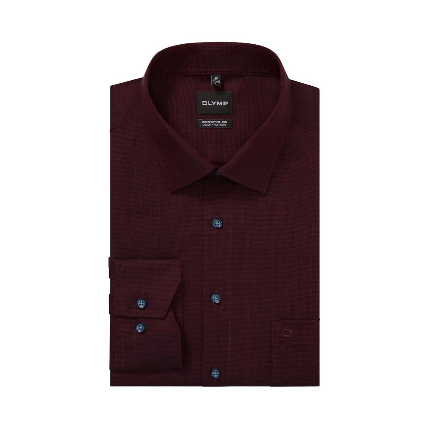 Olymp Mens Big Size Formal Long Sleeve Shirt