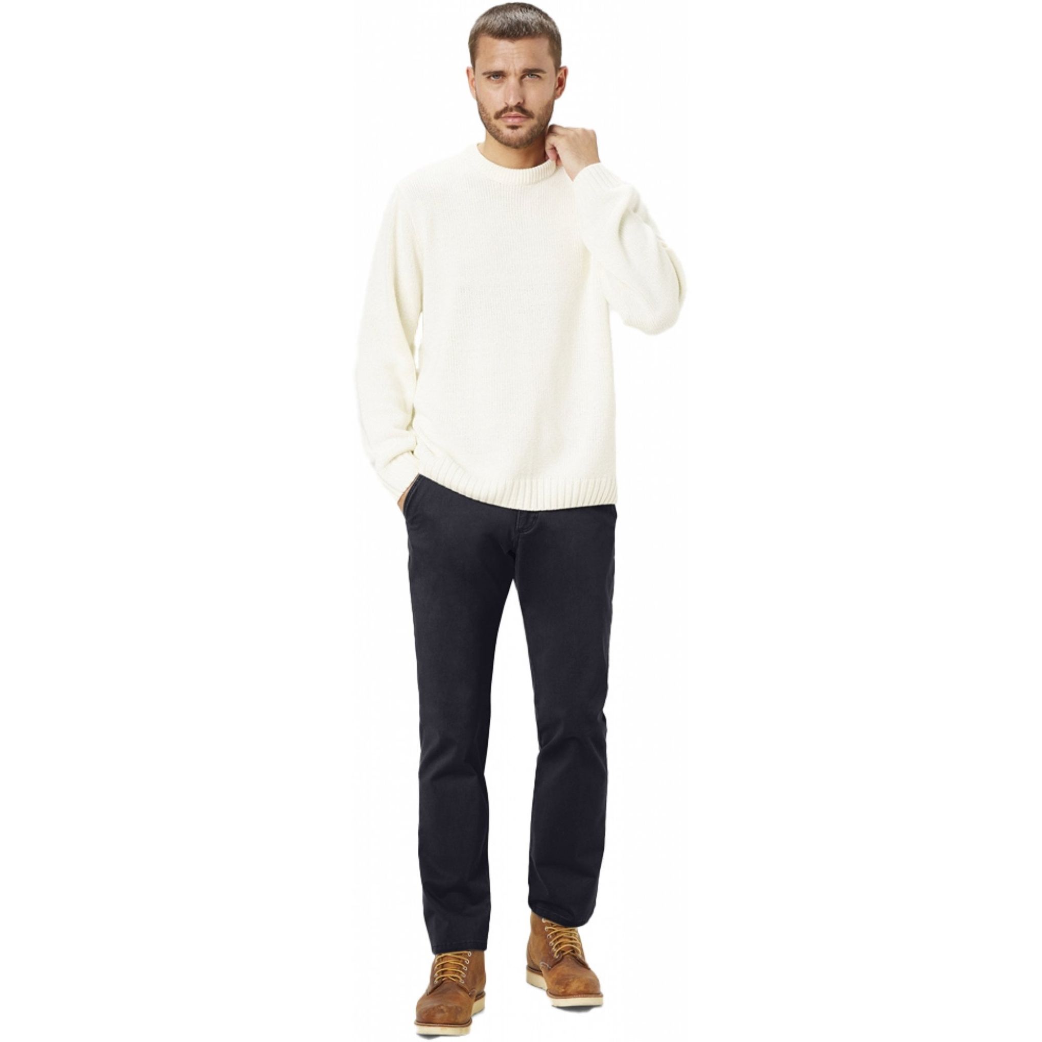 Redpoint Mens Big Size Cotton Stretch Chino | Chatleys